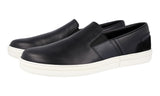 Prada Men's Black Leather Slip-on Sneaker 4D3523