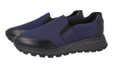 Prada Men's Blue Leather Slip-on Sneaker 4D3558