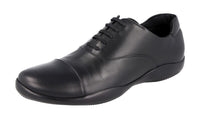 Prada Men's 4E0770 3A6F F0002 Leather Sneaker