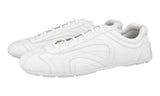 Prada Men's White Leather Re-edition Montecarlo Sneaker 4E1165