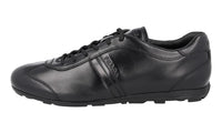 Prada Men's Black Leather Monte Carlo Sneaker 4E1965