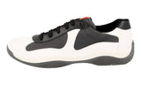 Prada Men's White Leather Sneaker 4E2043