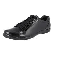 Prada Men's Black Leather Sneaker 4E2439