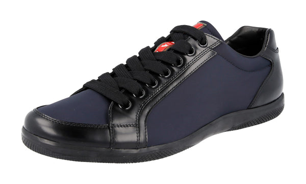 Prada Men's 4E2439 3OUU F0008 Leather Sneaker