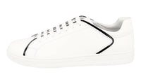 Prada Men's White Leather Sneaker 4E2569