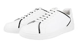 Prada Men's White Leather Downtown Sneaker 4E2569