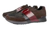 Prada Men's Grey Leather Matchrace Sneaker 4E2572