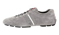 Prada Men's Grey Leather Monte Carlo Sneaker 4E2599