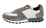 Prada Men's Grey Leather Matchrace Sneaker 4E2642