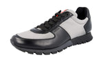 Prada Men's 4E2642 C086 F0A64 Heavy-Duty Rubber Sole Leather Sneaker