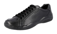 Prada Men's 4E2649 O3Y F0002 Leather Sneaker