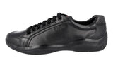 Prada Men's Black Leather Americas Cup Sneaker 4E2649