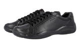 Prada Men's Black Leather Americas Cup Sneaker 4E2649