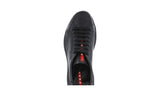 Prada Men's Black Leather Americas Cup Sneaker 4E2649