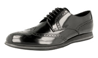 Prada Men's 4E2650 89A F0002 Full Brogue Leather Business Shoes