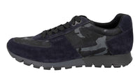 Prada Men's Blue Leather Matchrace Sneaker 4E2700