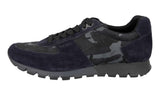 Prada Men's Blue Leather Nylon Prax Sneaker 4E2700
