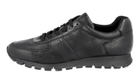 Prada Men's Black Leather Matchrace Sneaker 4E2700