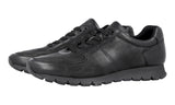 Prada Men's Black Leather Prax Antiqued Sneaker 4E2700