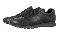 Prada Men's Black Leather Matchrace Sneaker 4E2700