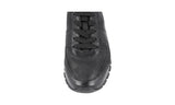 Prada Men's Black Leather Prax Antiqued Sneaker 4E2700