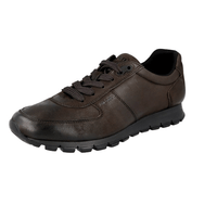 Prada Men's Brown Leather Matchrace Sneaker 4E2700
