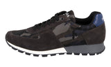 Prada Men's Grey Leather Matchrace Sneaker 4E2700