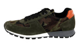 Prada Men's Green Leather Nylong Prax Sneaker 4E2700