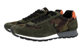 Prada Men's Green Leather Nylong Prax Sneaker 4E2700