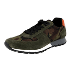 Prada Men's Green Leather Nylong Prax Sneaker 4E2700