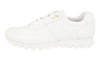 Prada Men's White Leather Matchrace Sneaker 4E2700