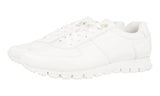 Prada Men's White Leather Prax Sneaker 4E2700