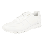 Prada Men's White Leather Matchrace Sneaker 4E2700