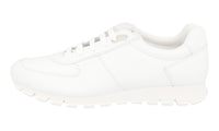 Prada Men's White Leather Matchrace Sneaker 4E2700