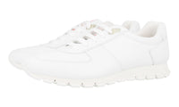 Prada Men's White Leather Matchrace Sneaker 4E2700