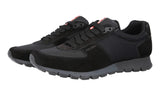 Prada Men's Black Leather Matchrace Sneaker 4E2700