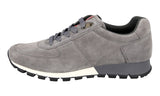 Prada Men's Grey Leather Matchrace Sneaker 4E2700