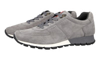 Prada Men's Grey Leather Matchrace Sneaker 4E2700