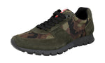 Prada Men's 4E2700 OQT F0334 Leather Sneaker