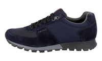 Prada Men's Blue Leather Matchrace Sneaker 4E2700