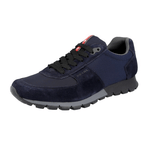 Prada Men's Blue Leather Matchrace Sneaker 4E2700