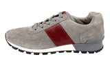 Prada Men's Grey Leather Matchrace Sneaker 4E2718