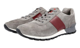 Prada Men's Grey Leather Matchrace Sneaker 4E2718