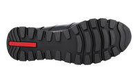 Prada Men's Black Leather Matchrace Sneaker 4E2718