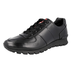 Prada Men's Black Leather Matchrace Sneaker 4E2718