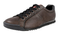 Prada Men's 4E2719 O0R F0192 Heavy-Duty Rubber Sole Leather Sneaker