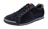 Prada Men's 4E2719 O53 F0008 Heavy-Duty Rubber Sole Leather Sneaker