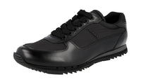 Prada Men's 4E2721 1ODP F0002 Leather Sneaker