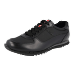 Prada Men's Black Leather Sneaker 4E2721