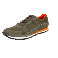 Prada Men's Green Leather Sneaker 4E2721